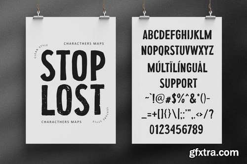 Stop Lost Font