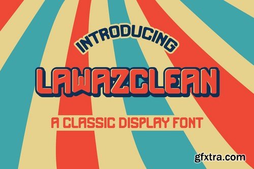Lawazclean Vintage Retro Font Classic Font