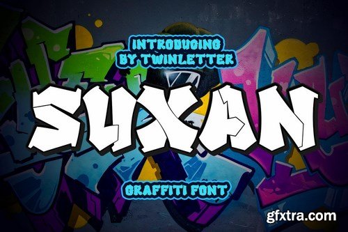 SUXAN - Display Graffiti Style Font