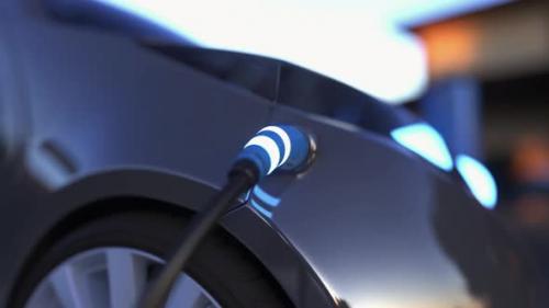 Videohive - Charging Cable is Plugged Into Socket - 34524880 - 34524880