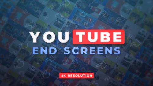 Videohive - YouTube End Screens 4K v.2 - Premiere Pro - 34536264 - 34536264