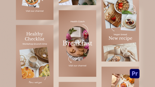 Videohive - Food Blogger Instagram Stories for Premiere Pro - 34547523 - 34547523