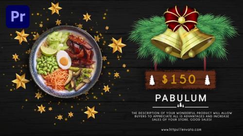 Videohive - Merry Christmas Menu Restaurant Promo Mogrt - 34544328 - 34544328