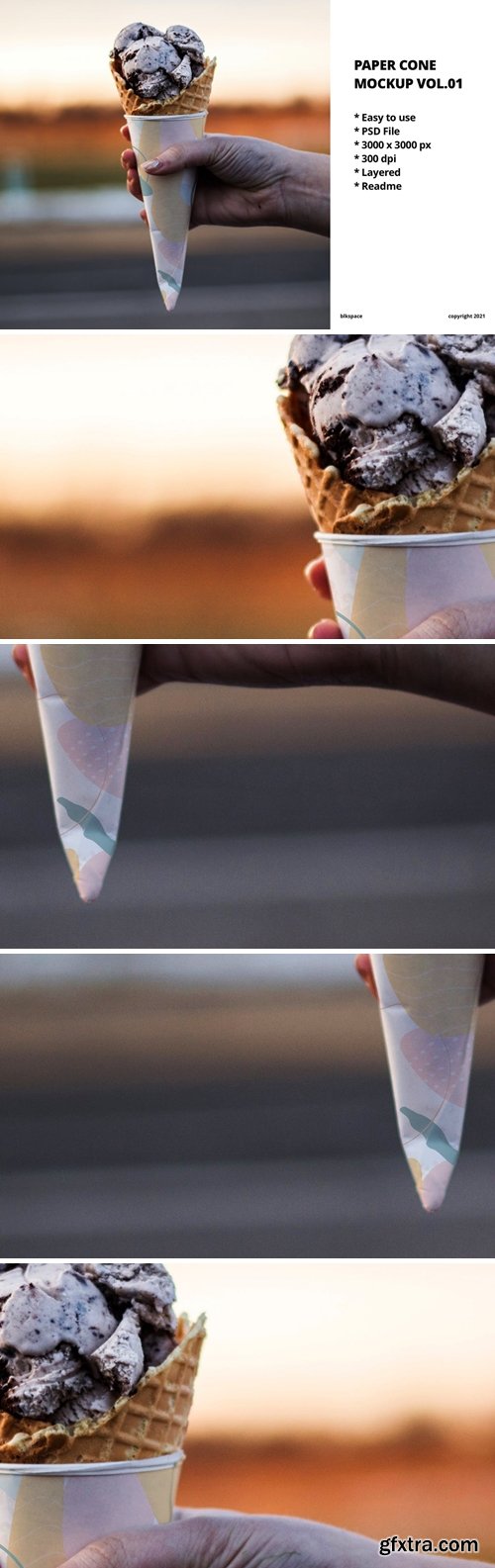 Paper Cone Mockup Vol.01