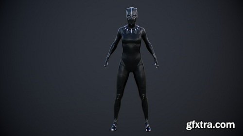 Shuri The Black Panther 3D Model