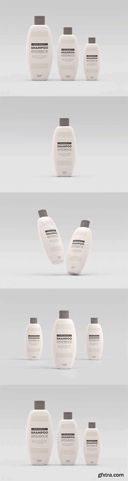 Shampoo bottle mockup