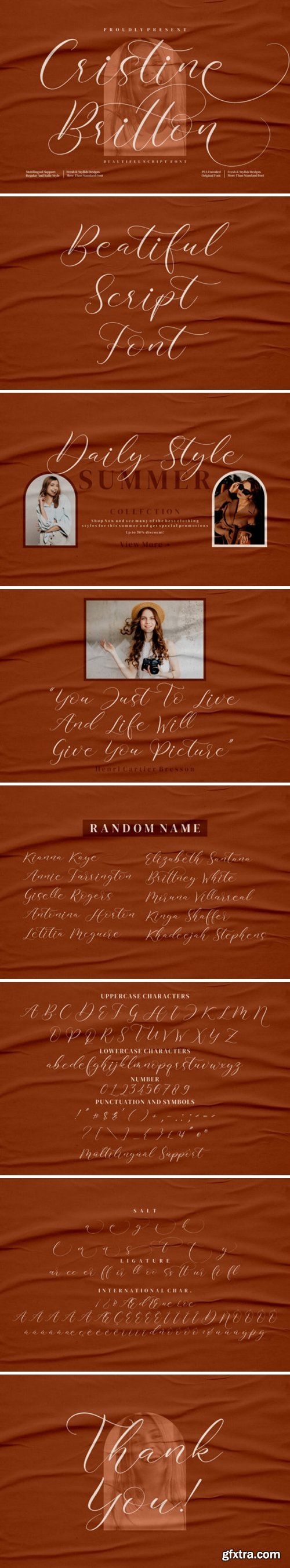 Cristine Britton Font