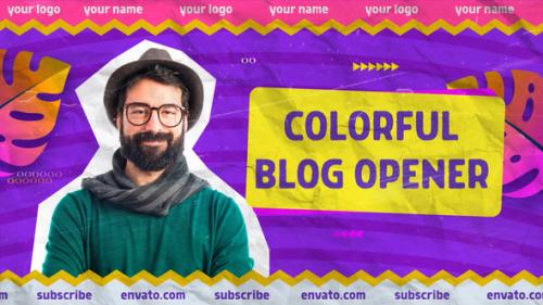 Videohive - Colorful Blog Opener | MOGRT - 34566963 - 34566963