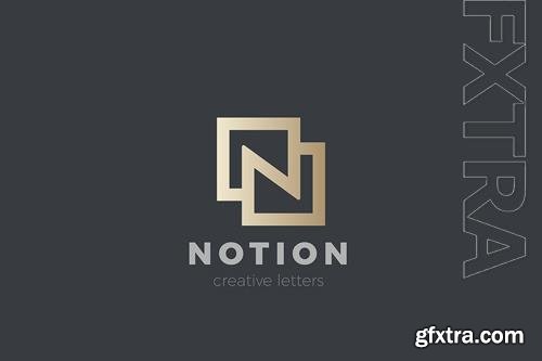 Letter N Logo design Luxury Fashion