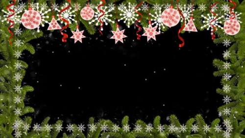 Videohive - Christmas Frame Loop With Alpha Channel - 34533880 - 34533880