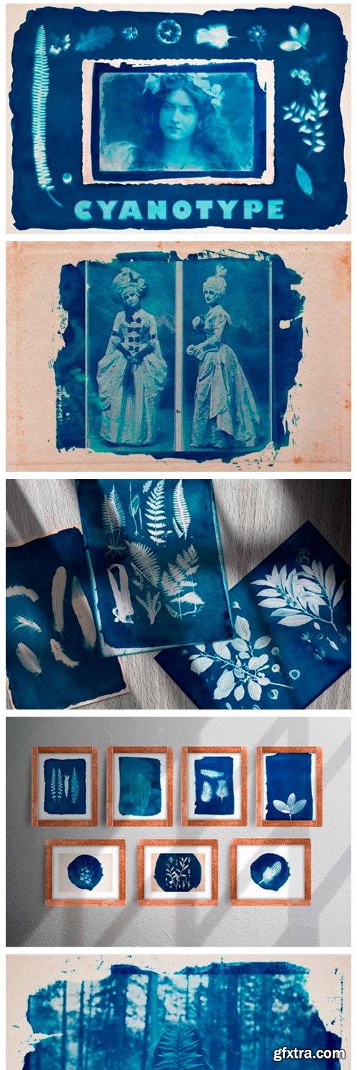 Cyanotype Digital Photoshop Effect 19095066