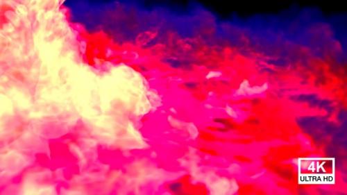 Videohive - Mystic Fire Streaming And Spreading On The Floor - 34529145 - 34529145