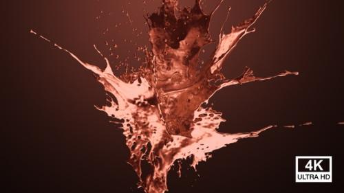 Videohive - Liquid Copper Explosion 4K - 34529160 - 34529160