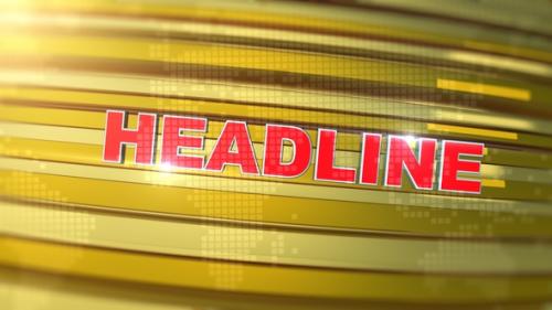 Videohive - Broadcast Headline News Transition Golden - 34530835 - 34530835