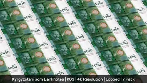 Videohive - Kyrgyzstan Banknotes Money / Kyrgyzstani som / Currency с / KGS/ | 7 Pack | - 4K - 34535974 - 34535974