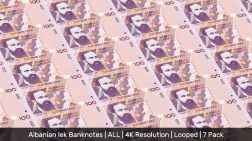 Videohive - Albania Banknotes Money / Albanian lek / Currency L / ALL/ | 7 Pack | - 4K - 34535983 - 34535983