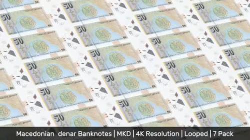 Videohive - North Macedonia Banknotes Money / Macedonian denar / Currency ден / MKD/ | 7 Pack | - 4K - 34535985 - 34535985