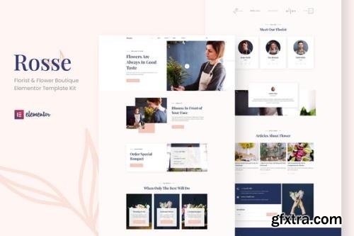 ThemeForest - Rosse v1.0.0 - Florist & Flower Boutique Elementor Template Kit - 34575262