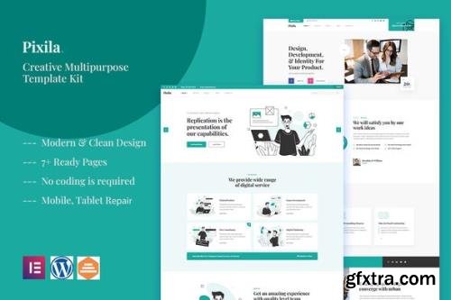 ThemeForest - Pixila v1.0.0 - Creative Multipurpose Elementor Template Kit - 34533637