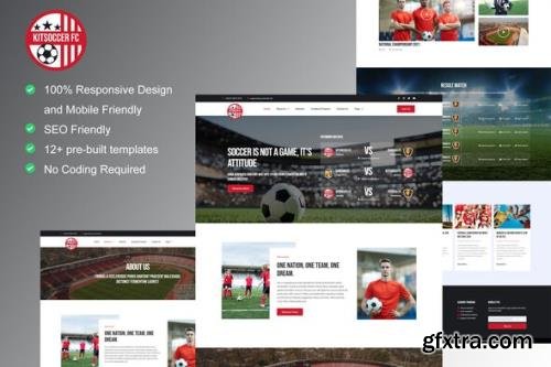 ThemeForest - KitSoccer v1.0.0 - Football Team & Sports Elementor Template Kit - 34596493