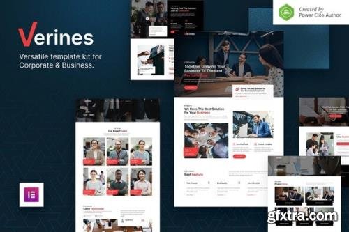 ThemeForest - Verines v1.0.0 - Professional Corporate & Business Elementor Template Kit - 34575437