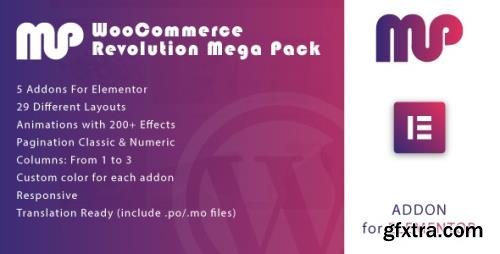 CodeCanyon - WooCommerce Revolution Mega Pack for Elementor WordPress Plugin v1.0 - 34602911