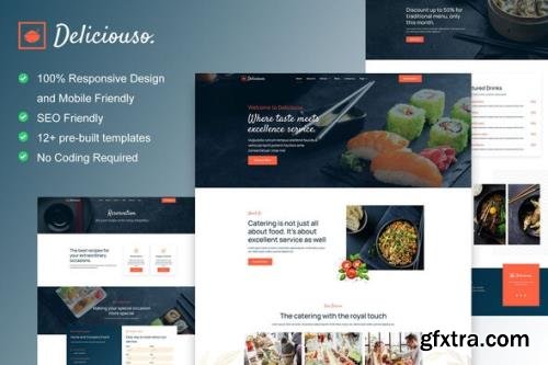 ThemeForest - Deliciouso v1.0.0 - Catering & Restaurant Elementor Template Kit - 34392913