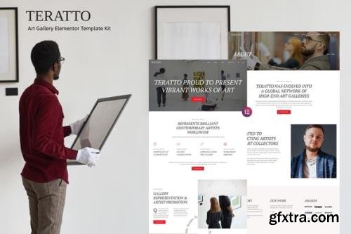 ThemeForest - Teratto v1.0.0 - Art Gallery Elementor Template Kit - 34509843