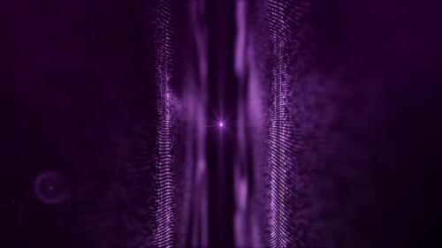 Videohive - Abstract Purple Wavy Dots Background - 34612453 - 34612453