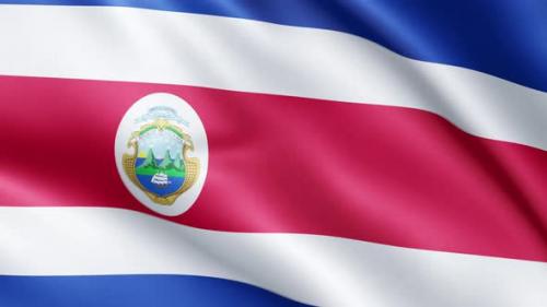 Videohive - Flag of Costa Rica | UHD | 60fps - 34612556 - 34612556