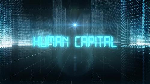 Videohive - Skyscrapers Digital City Tech Word Human Capital - 34612565 - 34612565