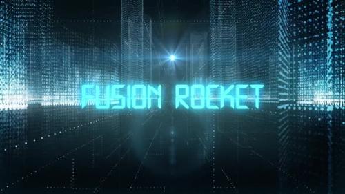 Videohive - Skyscrapers Digital City Tech Word Fusion Rocket - 34612573 - 34612573