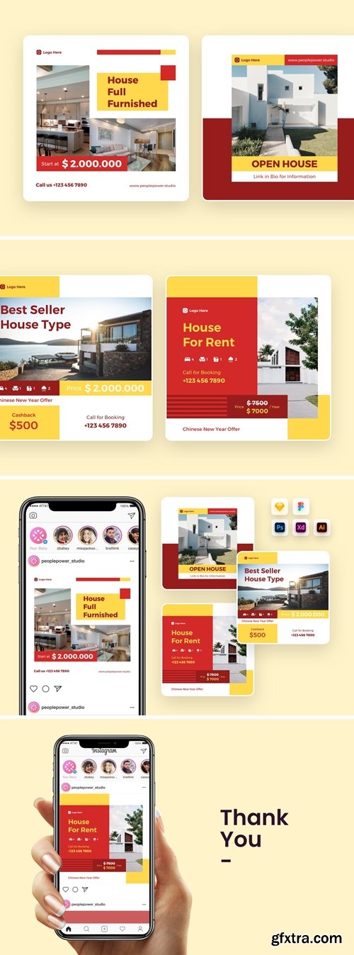 Chinese New Year Real Estate Promo Instagram Post