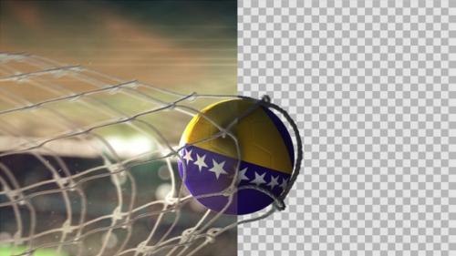 Videohive - Soccer Ball Scoring Goal Night - Bosnia And Herzegovina - 34613118 - 34613118