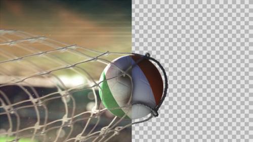 Videohive - Soccer Ball Scoring Goal Night - Republic Of Ireland - 34613120 - 34613120