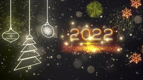 Videohive - 2022 Happy New Year Background V2 - 34613867 - 34613867