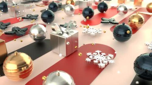 Videohive - Christmas abstract background motion design - 34614057 - 34614057