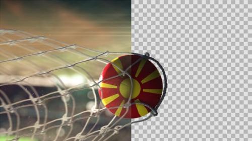 Videohive - Soccer Ball Scoring Goal Night - North Macedonia - 34614739 - 34614739