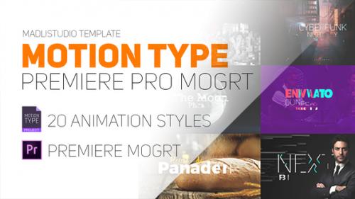 Videohive - Motion Type - Premiere Pro Mogrt - 22086112 - 22086112