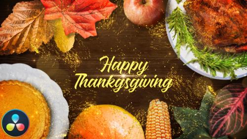 Videohive - Thanksgiving Wishes - DaVinci Resolve - 34598387 - 34598387