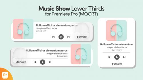 Videohive - Music Show Lower Thirds for Premiere Pro - 34610827 - 34610827