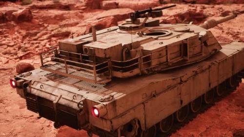 Videohive - American Tank Abrams in Afghanistan - 34611907 - 34611907