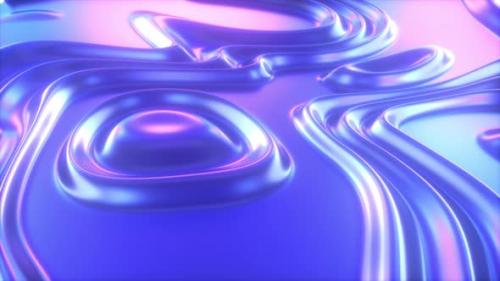 Videohive - Chromatic Colorful Liquid Flowing Shapes Background - 34612094 - 34612094