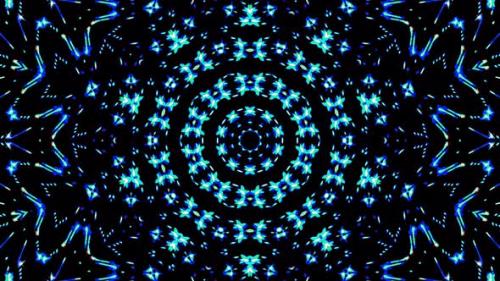 Videohive - background Bright abstract light streaks set in blue color kaleidoscope - 34614825 - 34614825