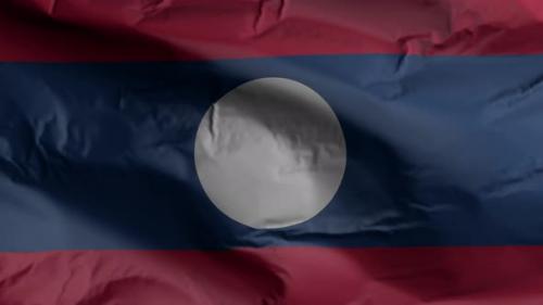 Videohive - Laos Flag - 34615080 - 34615080