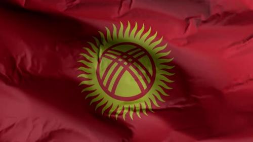 Videohive - Kyrgyzstan Flag - 34615086 - 34615086