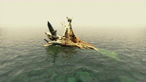 Videohive - Dead Oak Tree in the Atlantic Ocean Water - 34615302 - 34615302