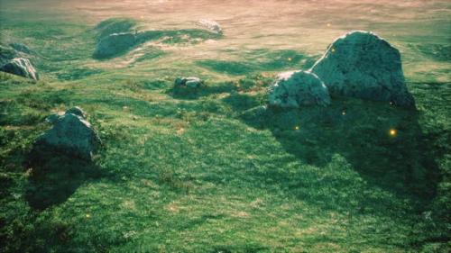 Videohive - Alpine Meadow with Rocks and Green Grass - 34615306 - 34615306