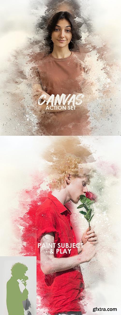 GraphicRiver - Canvas Photo Watercolor Actions 34418752