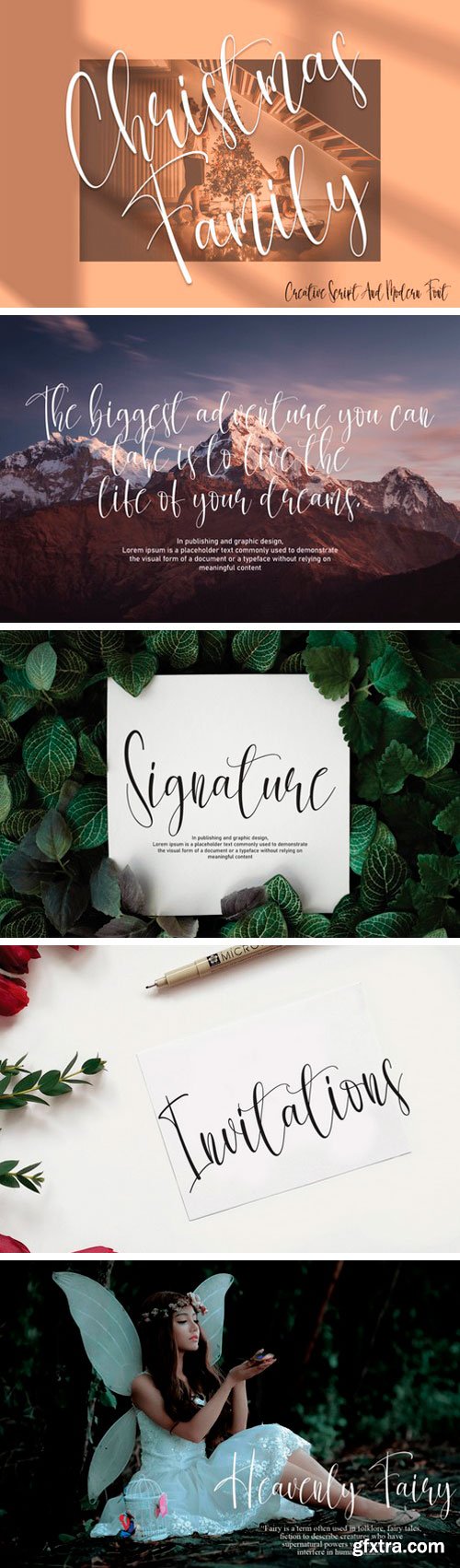 Christmas Family Script Font